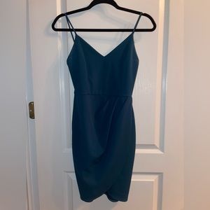 Lulus teal wrap dress